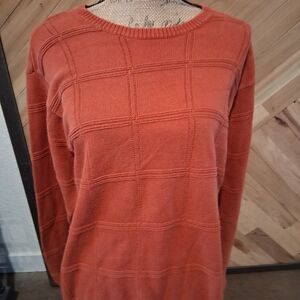 Arrow Mens Terracotta Crew Neck Sweater